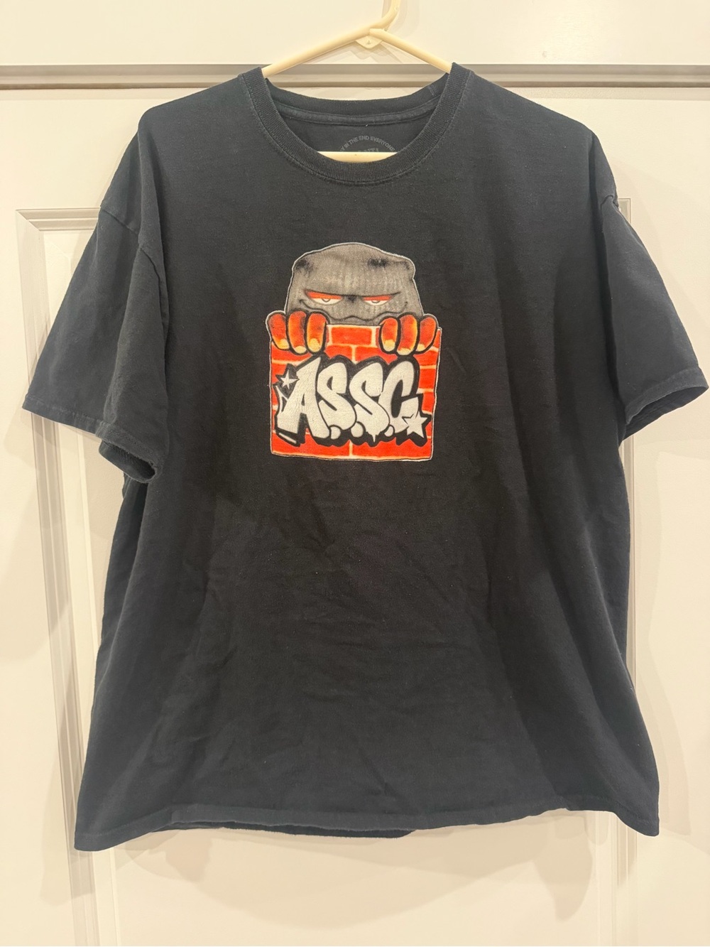 Anti social social club black t shirt men’s XL